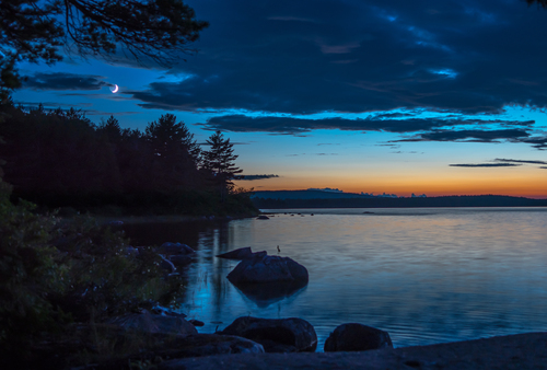 Rising and Setting on Spednic Lake